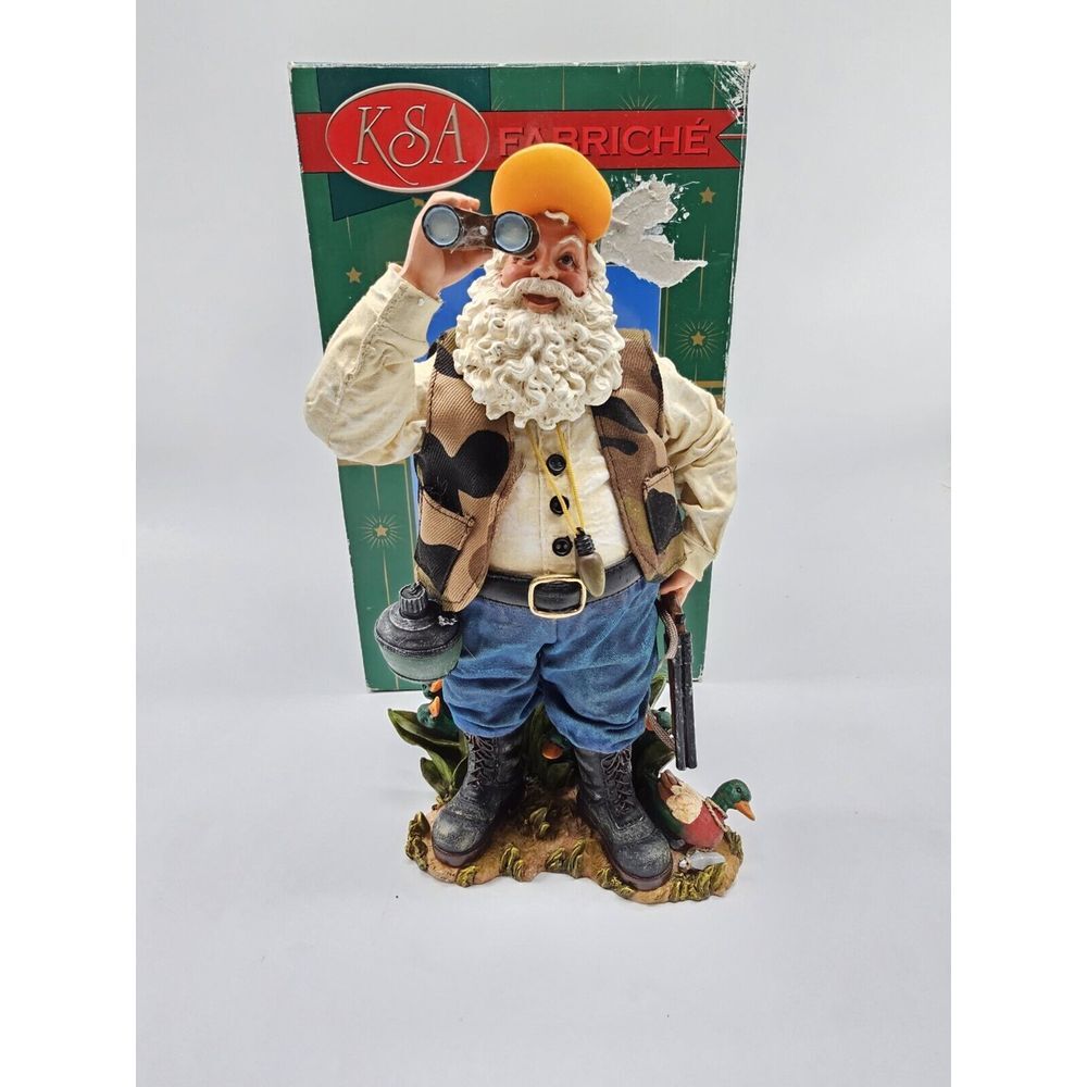 KSA Kurt S‎ Adler RARE Morning Watch Fabriche Santa Duck Hunting Googly Eyes